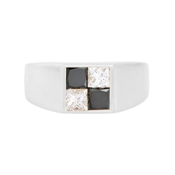 picture of diamond domino ring (white)