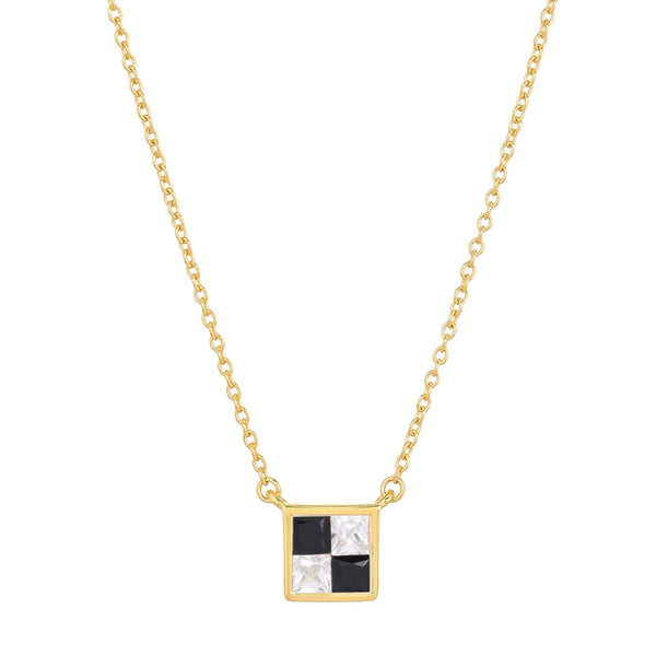 picture of domino necklace (yellow)