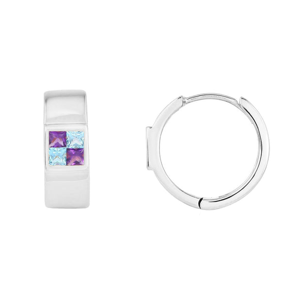 picture of mystery potion huggie earrings (white)