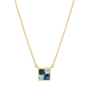 picture of midnight blues necklace (yellow)